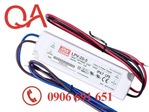 Nguồn Meanwell LPV-20-5 | Nguồn Meanwell ngoài trời 20W 5VDC 3A