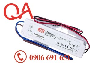 Nguồn Meanwell LPV-60-12 | Nguồn Meanwell ngoài trời 60W 12VDC 5A