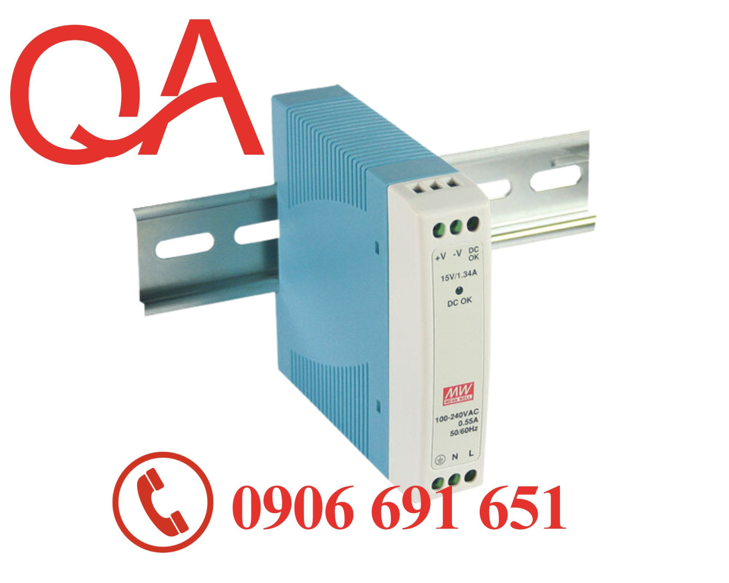 Nguồn Meanwell MDR-10-12, 12VDC-0.84A