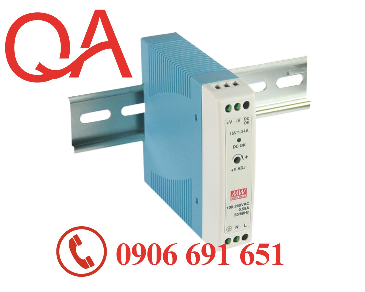 Nguồn Meanwell MDR-20-5, 5VDC-3A